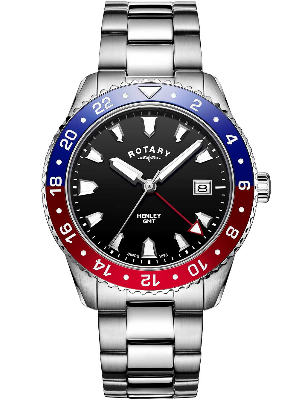 Rotary GB05108/30 Henley men`s watch GMT 42mm 10ATM