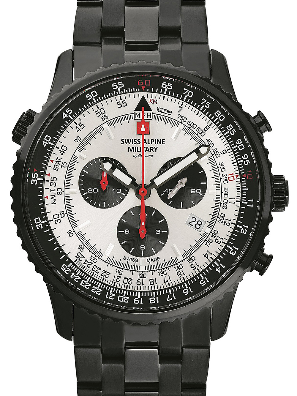 Swiss Alpine Military 7078.9172 chrono men`s 45mm 10ATM