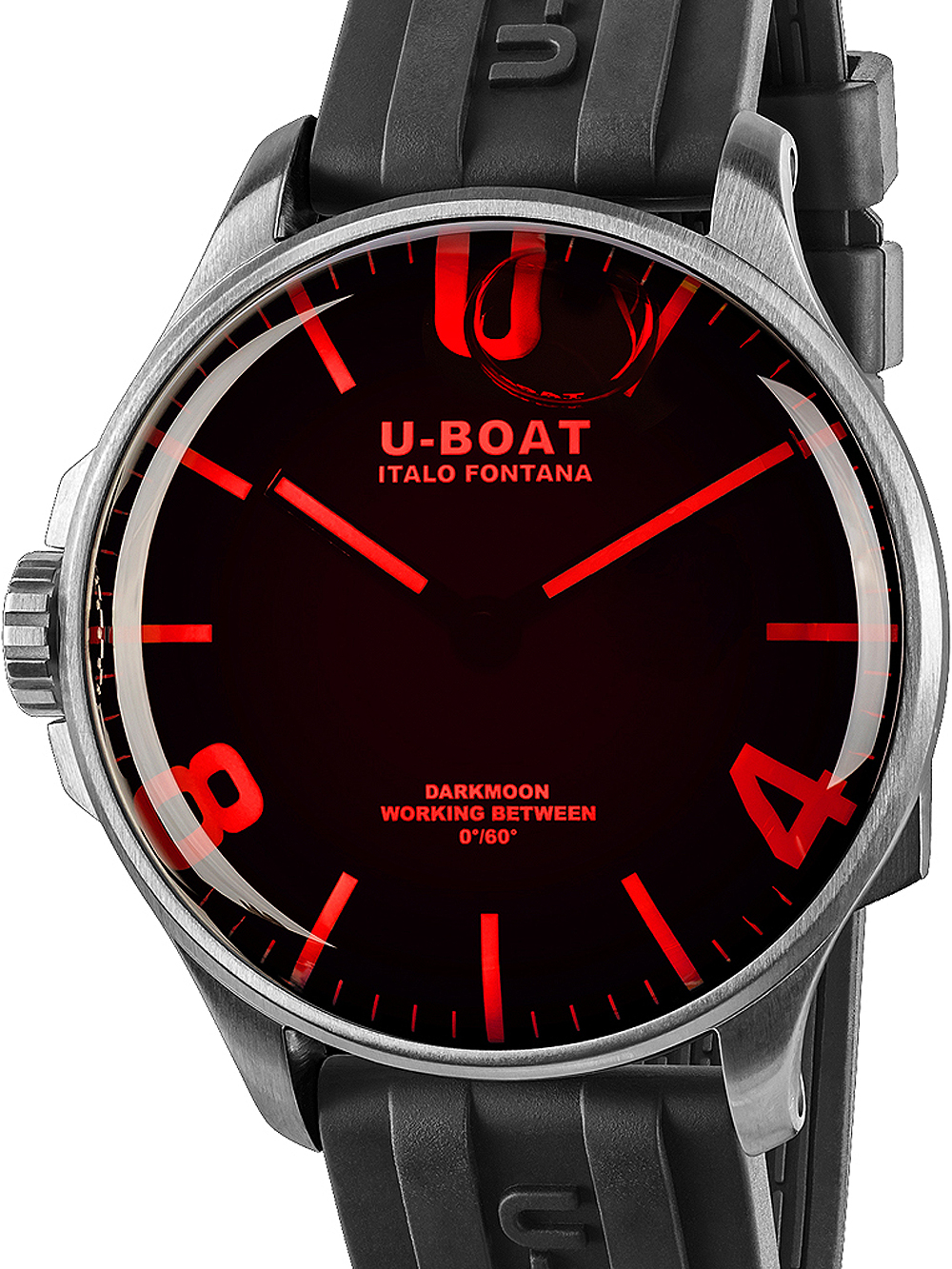 U-Boat 8465/B Darkmoon Red SS 44mm 5ATM