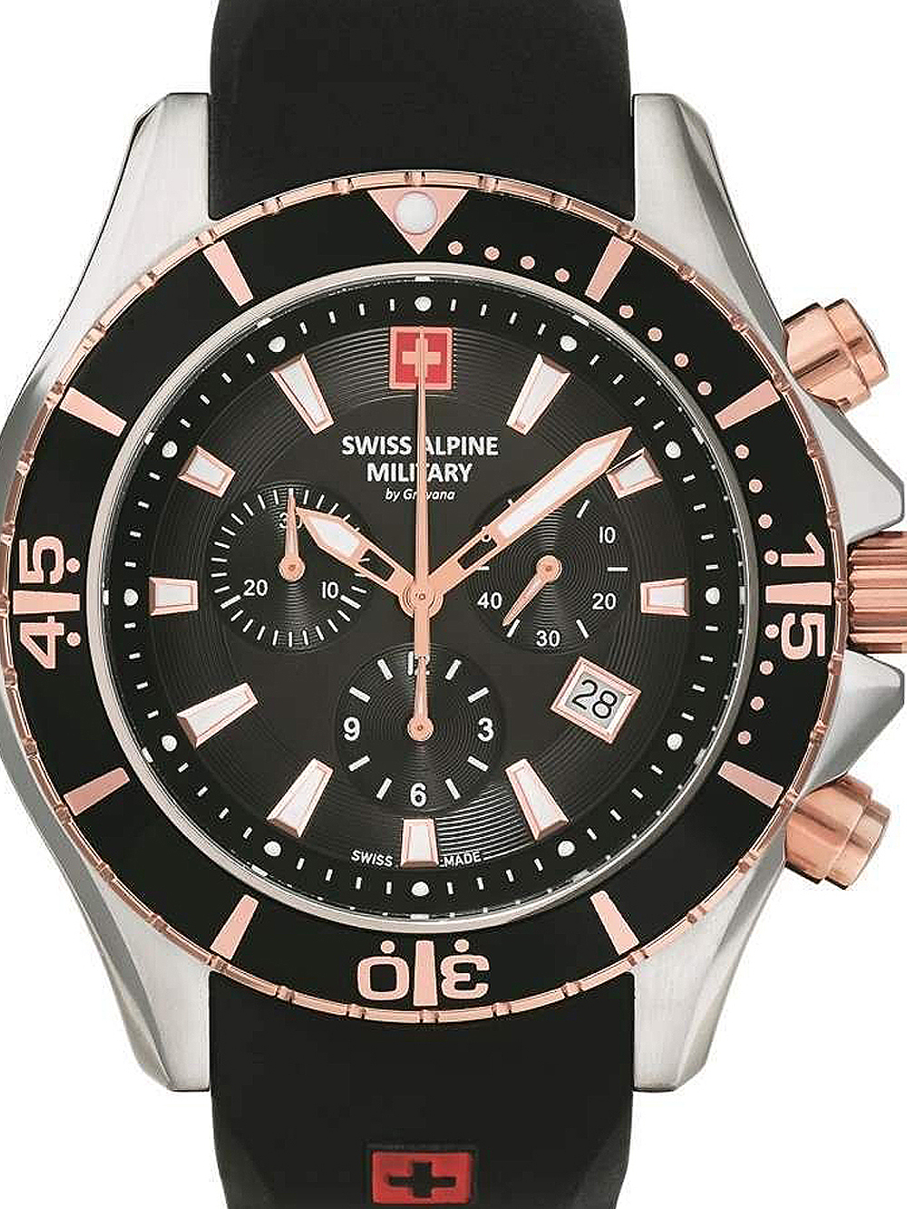 Swiss Alpine Military 7040.9856 chronograph 44mm 10ATM