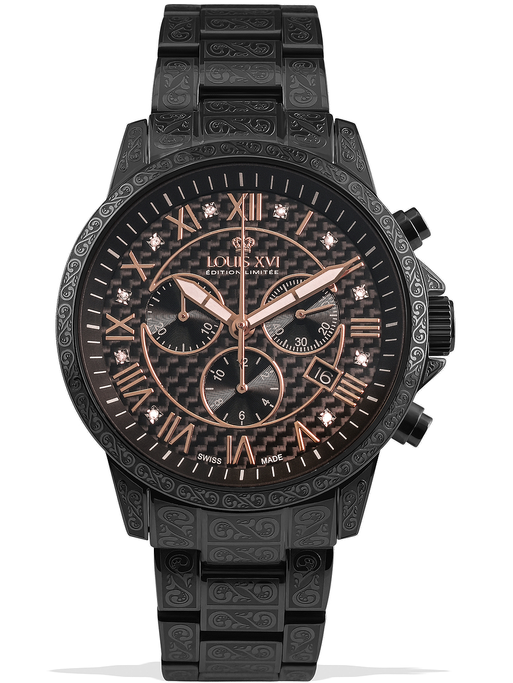 Louis XVI LXVI1020 Palais Royale Chronograph mens watch 43mm 5ATM