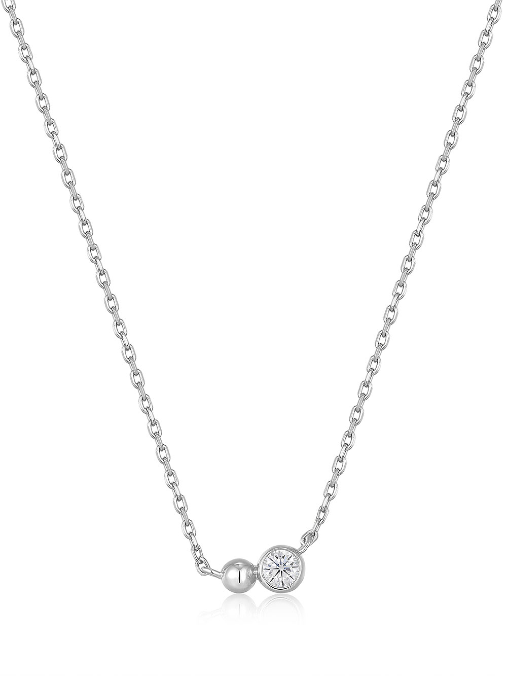 ANIA HAIE N045-02H-CZ Spaced Out Ladies Necklace, adjustable