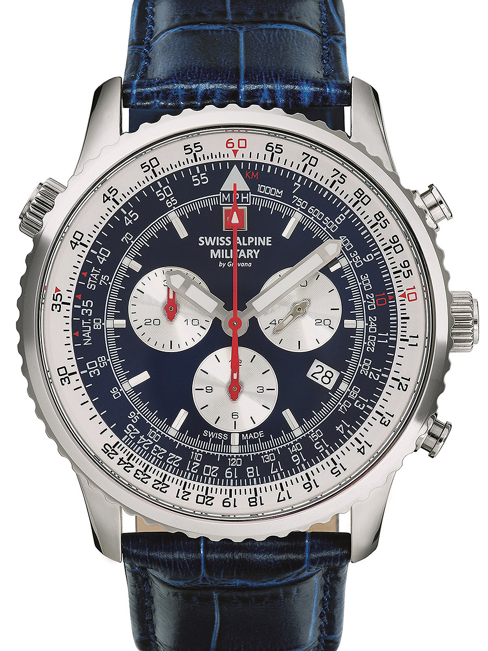 Swiss Alpine Military 7078.9535 chrono men`s 45mm 10ATM