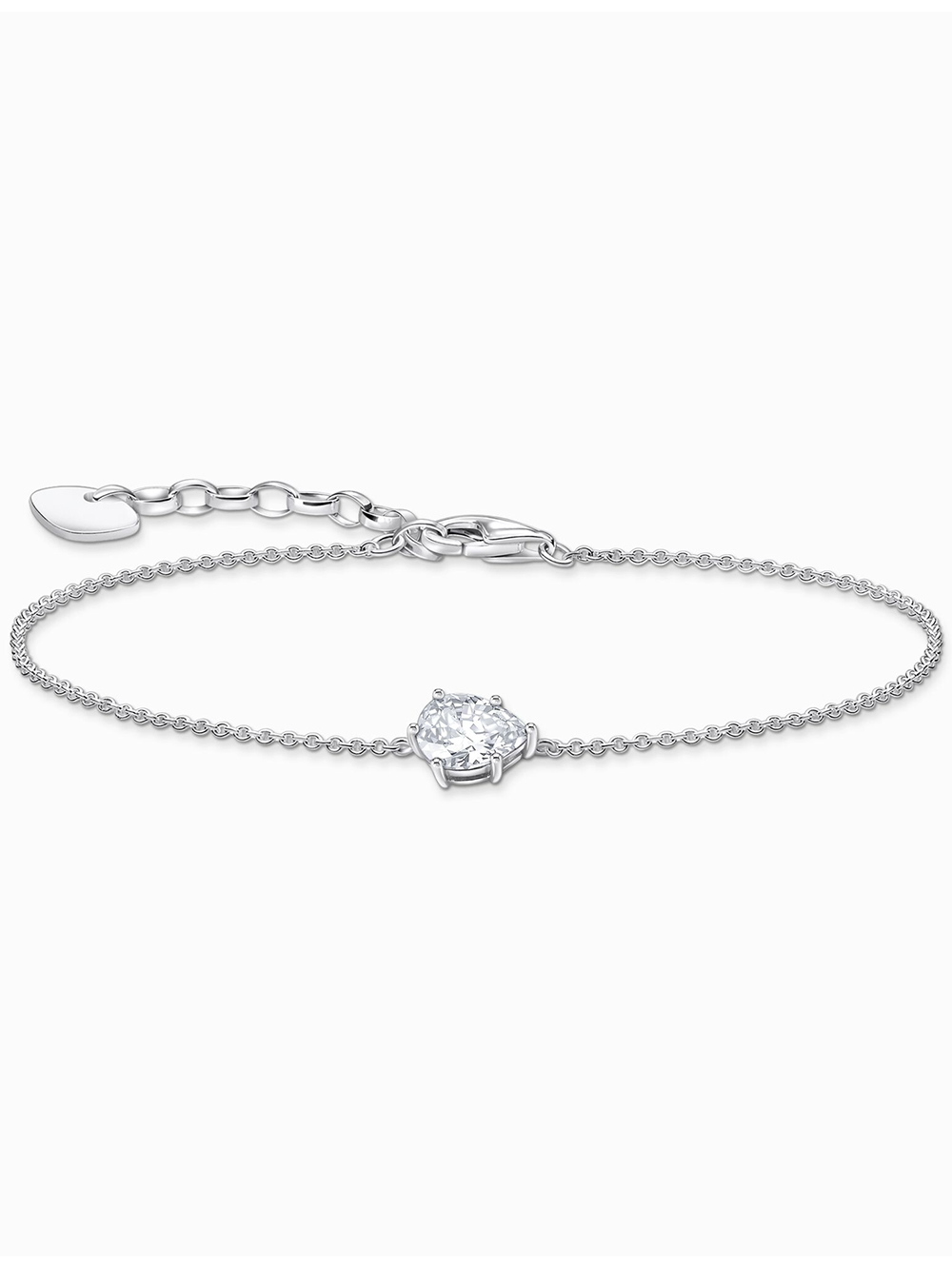 Thomas Sabo A2159-051-14-L19V Silver bracelet w. white zirconia Tropfen