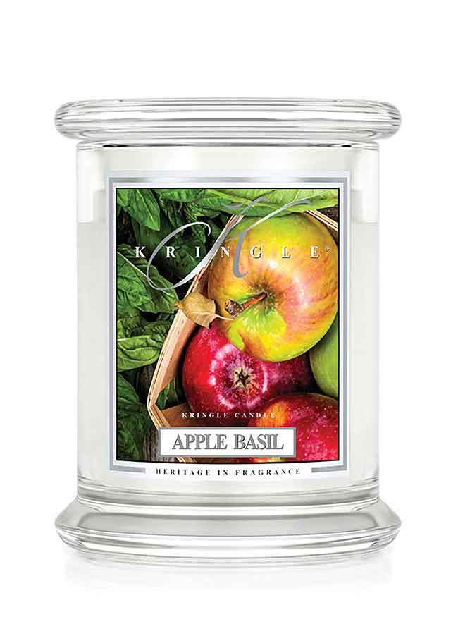 Kringle Candle Apple Basil vonná sviečka stredná 2-knôtová (411 g)