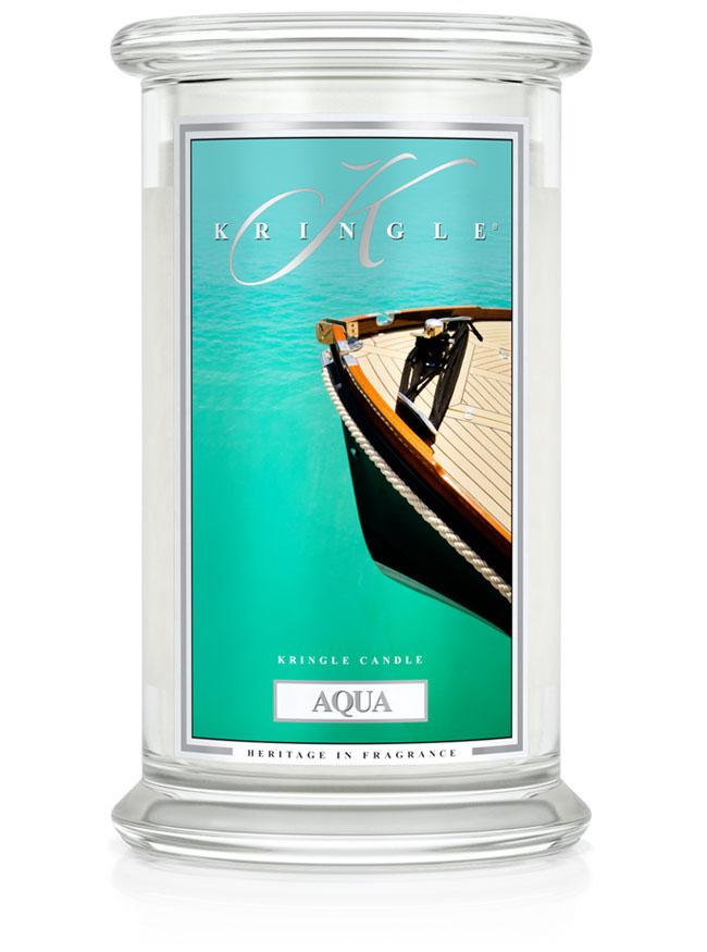 Kringle Candle Aqua vonná sviečka veľká 2-knôtová (624 g)