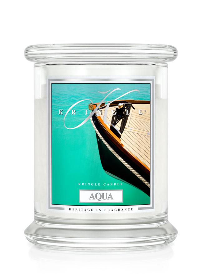 Kringle Candle Aqua vonná sviečka stredná 2-knôtová (411 g)