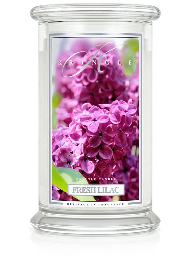 Kringle Candle Fresh Lilac vonná sviečka veľká 2-knôtová (624 g)