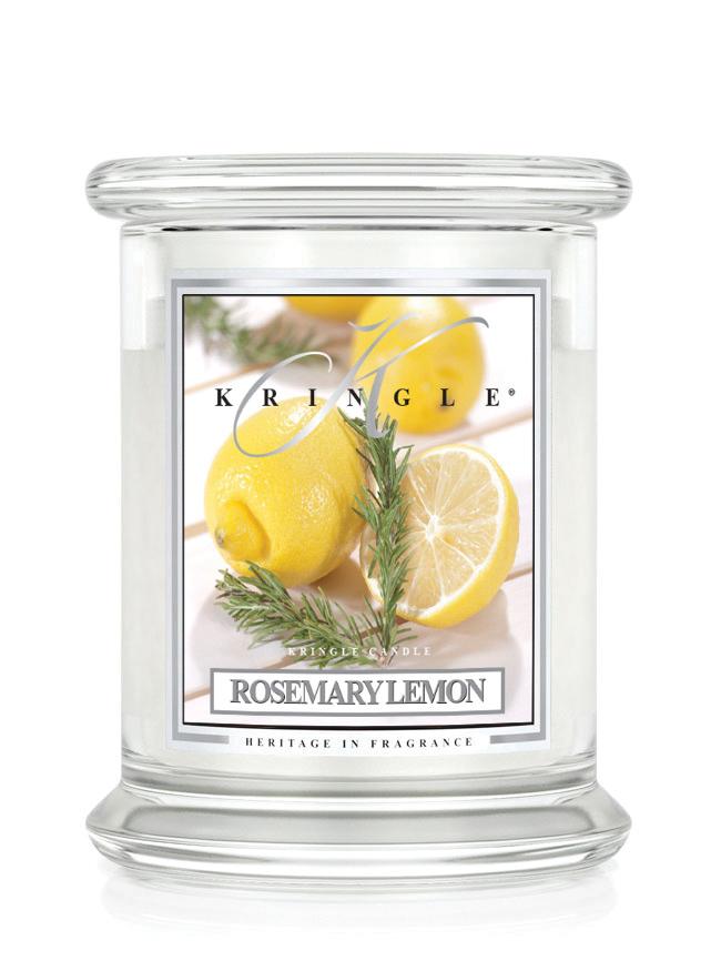 Kringle Candle Rosemary Lemon vonná sviečka stredná 2-knôtová (411 g)