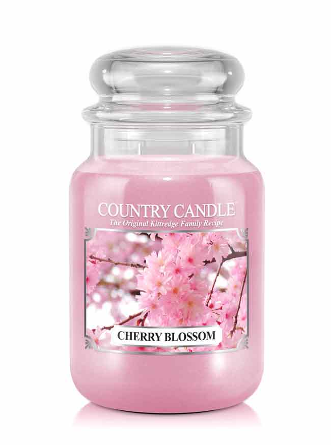 Country Candle Cherry Blossom vonná sviečka veľká 2-knôtová (652 g)