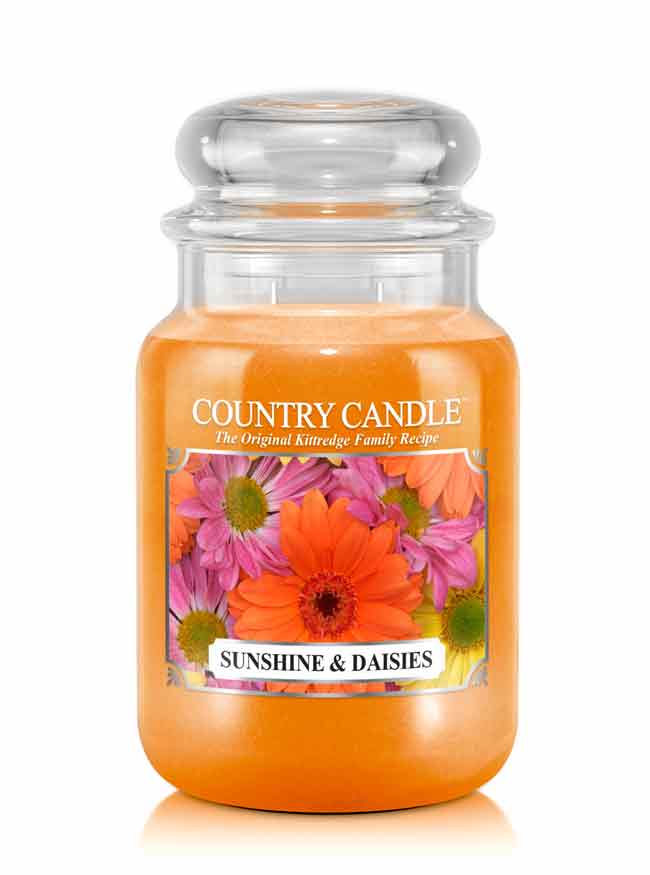 Country Candle Sunshine & Daisies vonná sviečka veľká 2-knôtová (652 g)