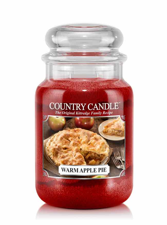 Country Candle Warm Apple Pie vonná sviečka veľká 2-knôtová (652 g)