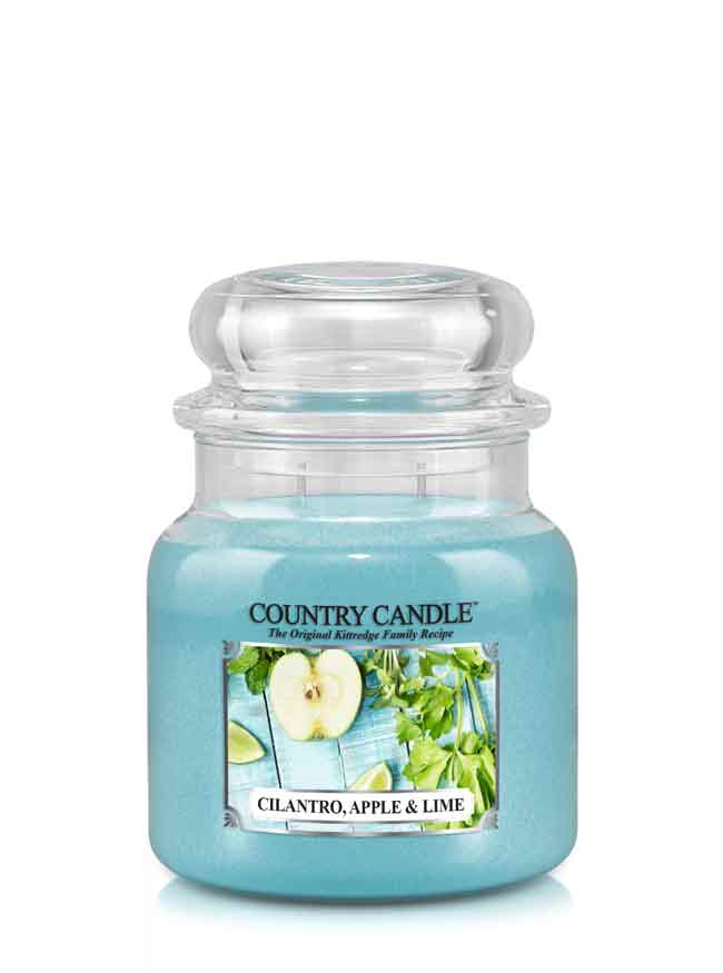 Country Candle Cilantro, Apple & Lime vonná sviečka stredná 2-knôtová (453 g)