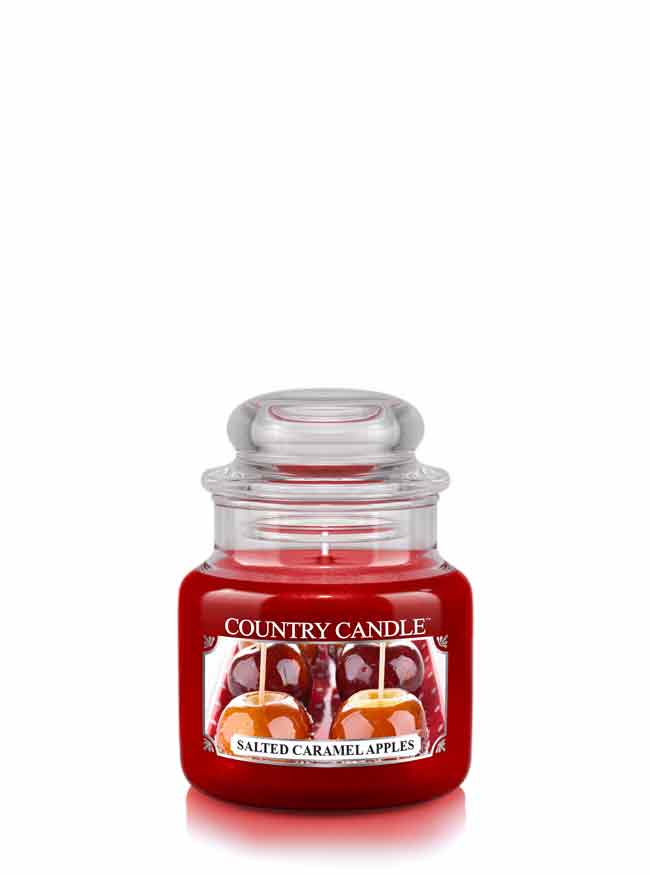 Country Candle Salted Caramel Apples vonná sviečka mini 1-knôtová (104 g)