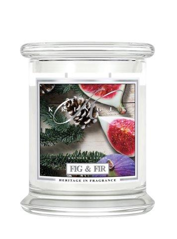 Kringle Candle Fig & Fir vonná sviečka stredná 2-knôtová (411 g)