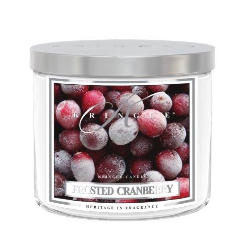 Kringle Candle TUMBLER Frosted Cranberry vonná sviečka stredná 2-knôtová (411 g)