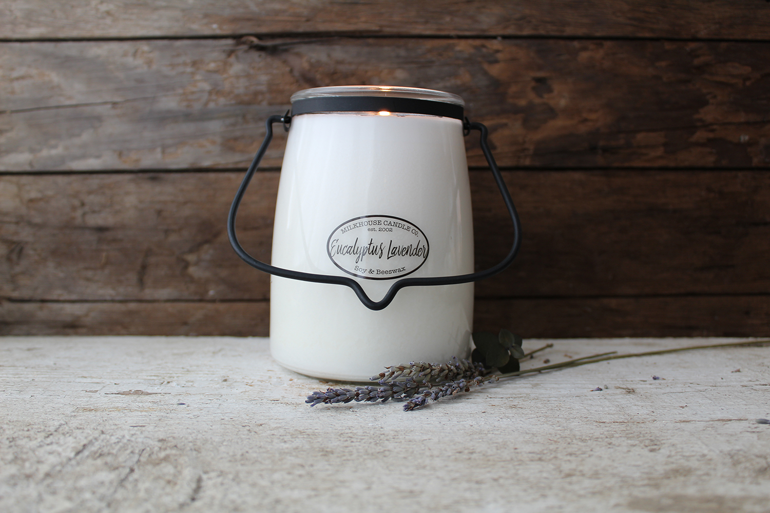 MILKHOUSE CANDLE Eucalyptus Lavender vonná sviečka BUTTER JAR (624 g)