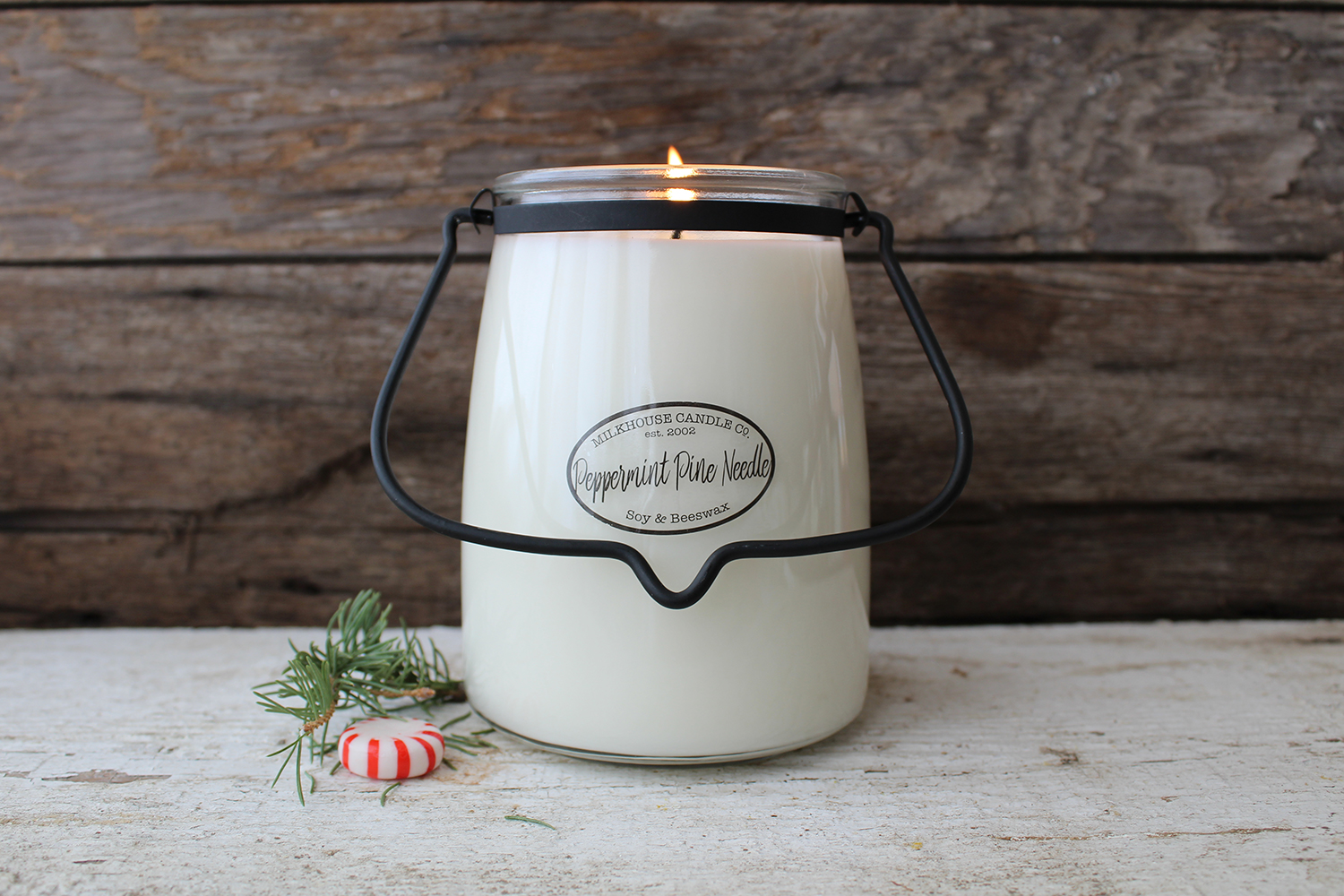 MILKHOUSE CANDLE Peppermint Pine Needle vonná sviečka BUTTER JAR (624 g)