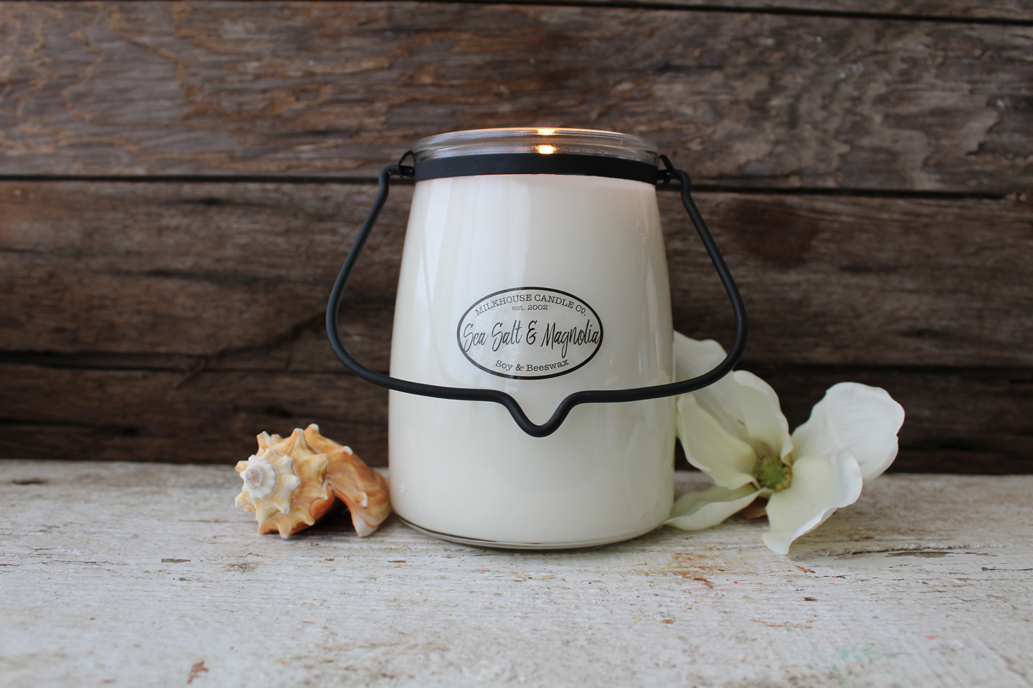 MILKHOUSE CANDLE Sea Salt & Magnolia vonná sviečka BUTTER JAR (624 g)