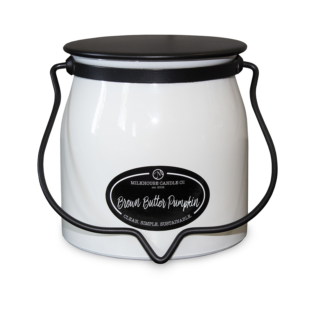 MILKHOUSE CANDLE Brown Butter Pumpkin vonná sviečka BUTTER JAR 2-knôtová (454 g)