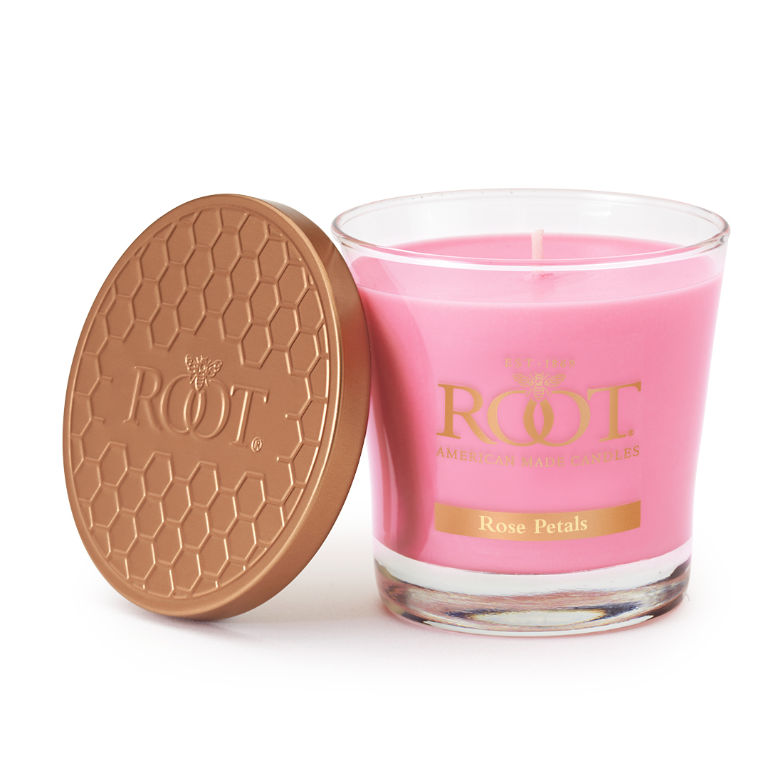 ROOT CANDLES Veriglass Small Rose Petal