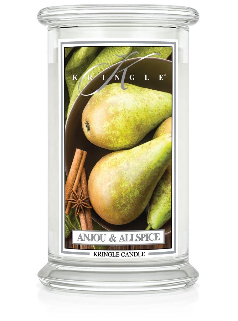 Kringle Candle Anjou & Allspice vonná sviečka veľká 2-knôtová (624 g)