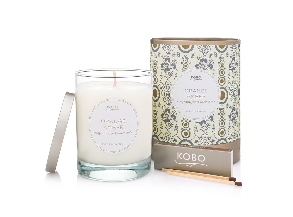 KOBO Motif Orange Amber Candle vonná sviečka (11oz / 312g)