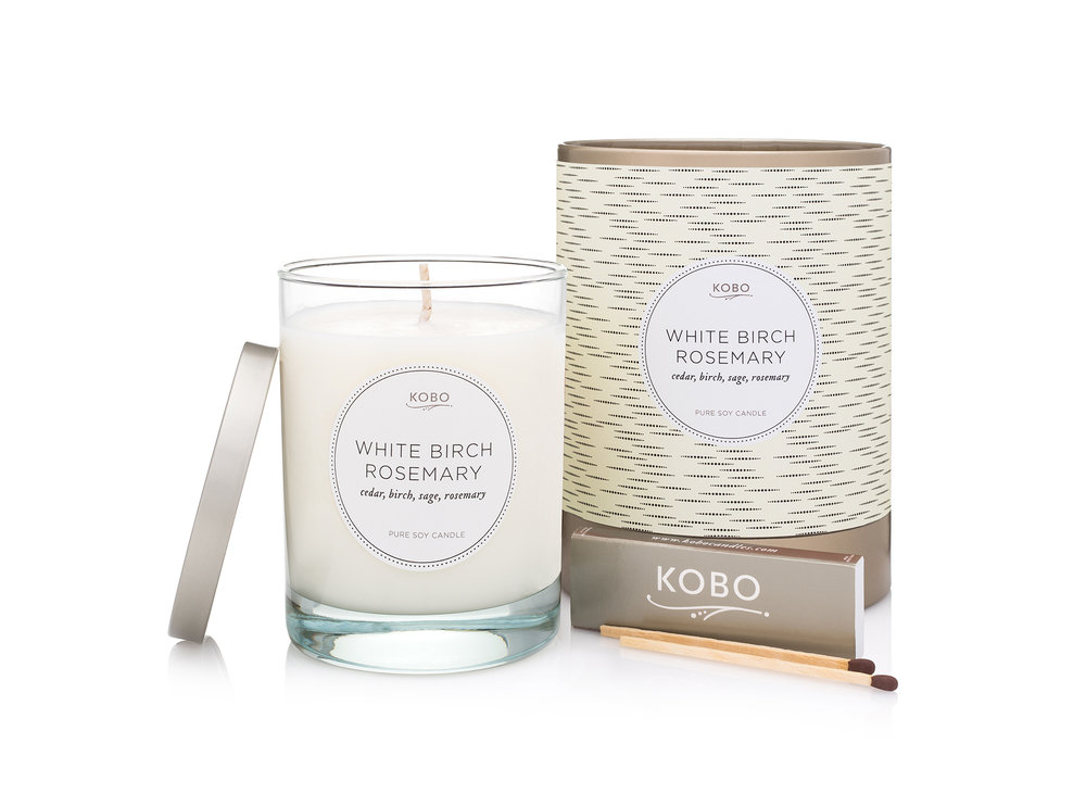 KOBO Coterie White Birch Rosemary vonná sviečka (11oz / 312g)