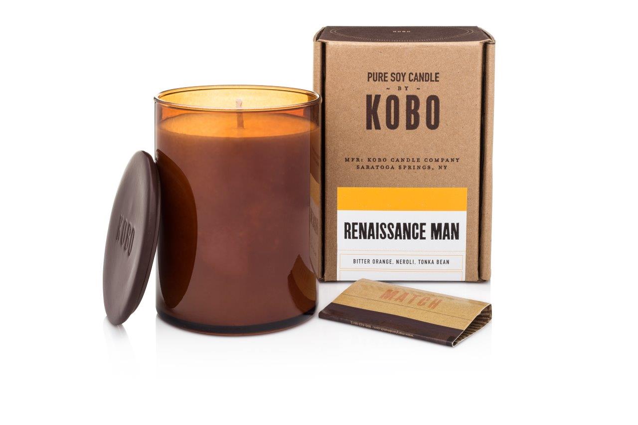 KOBO Woodblock Candle Renaissance Man vonná sviečka (15oz / 425g)