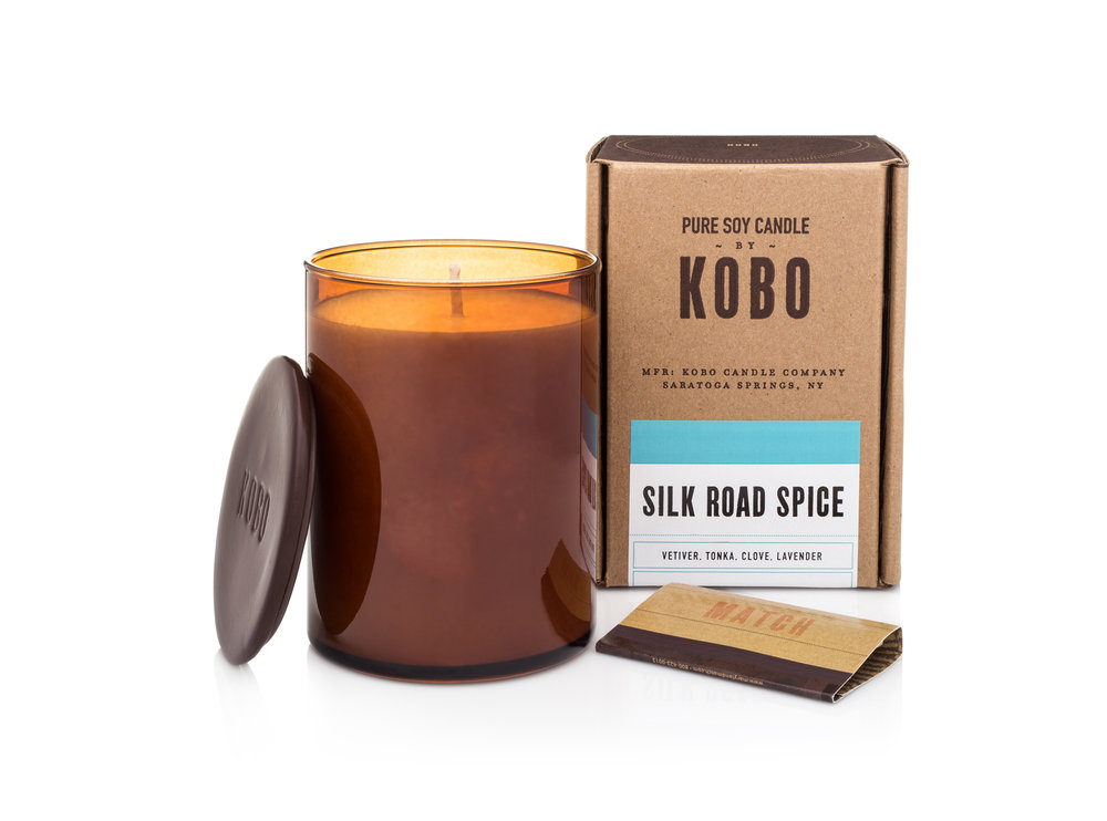 KOBO Woodblock Candle Silk Road Spice vonná sviečka (15oz / 425g)