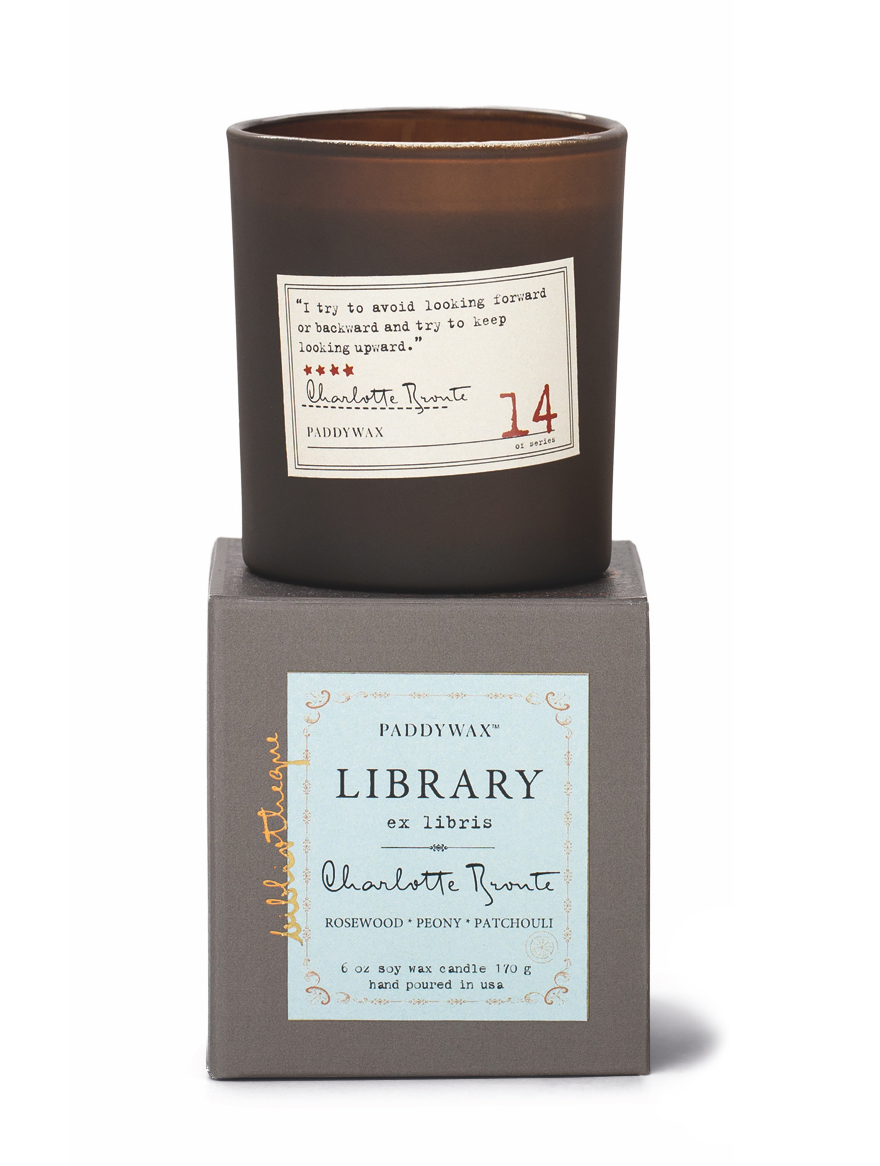 Paddywax Library CH. BRONTE vonná sviečka v darčekovom balení 6.5 oz (184 g)