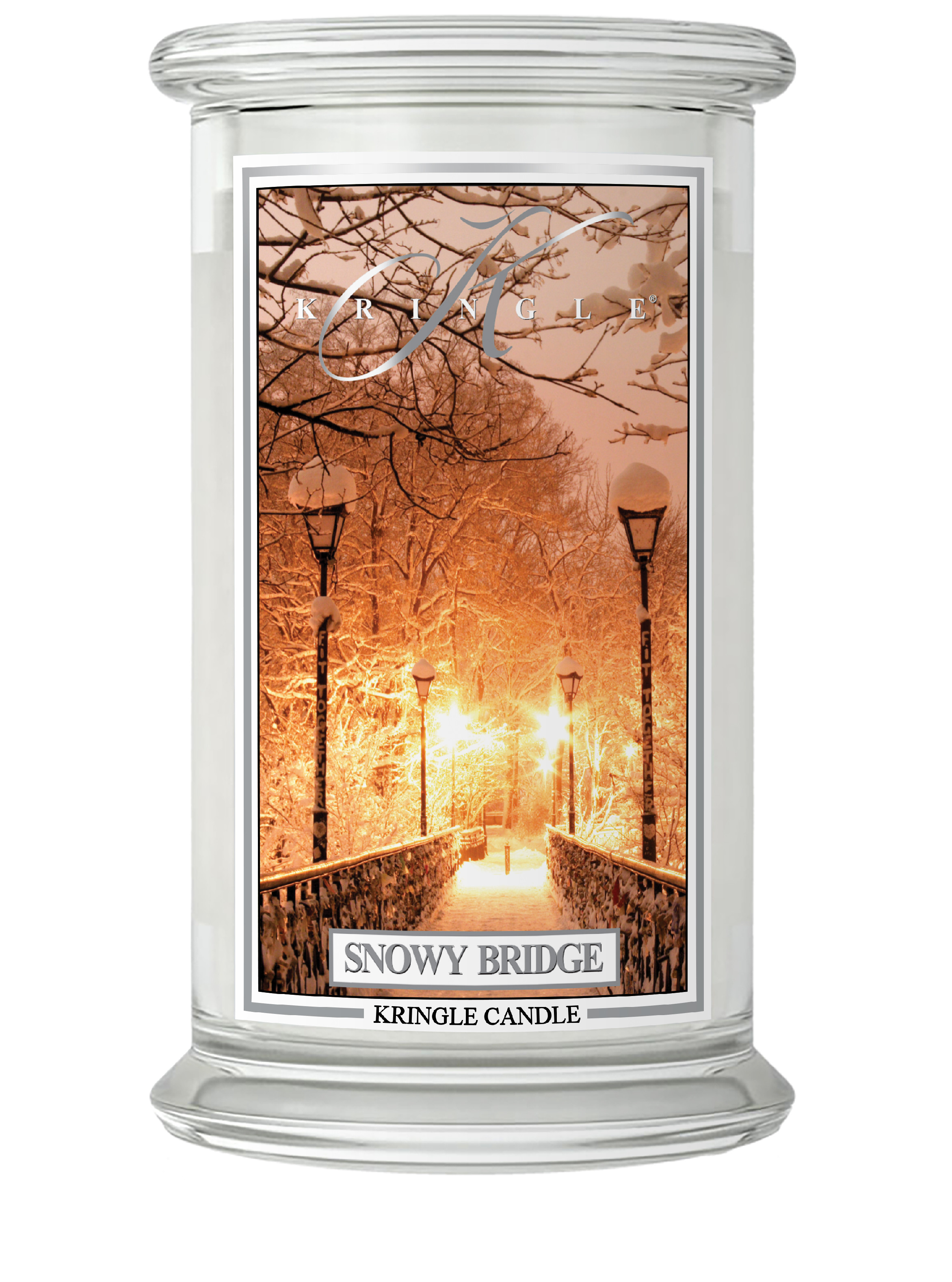 Kringle Candle Snowy Bridge vonná sviečka veľká 2-knôtová (624 g)