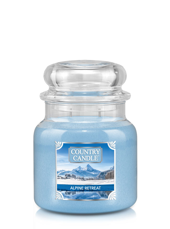 Country Candle Alpine Retreat vonná sviečka stredná 2-knôtová (453 g)