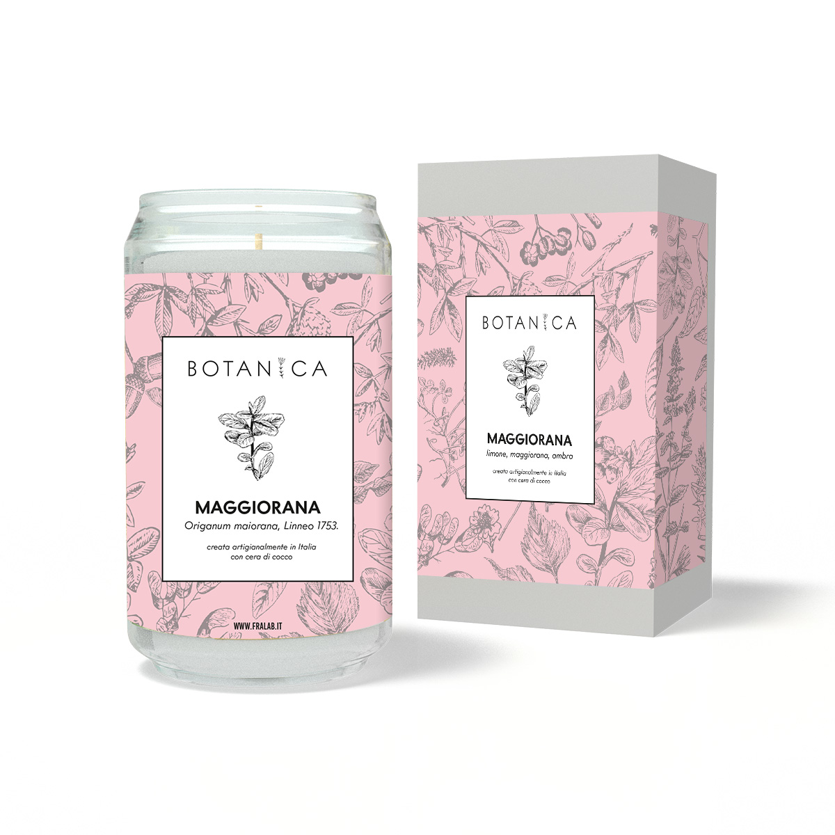 Fralab BOTANICA Maggiorana / Majorán vonná sviečka 390g