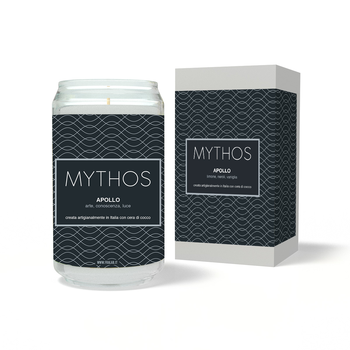 Fralab MYTHOS Apollo vonná sviečka 390g