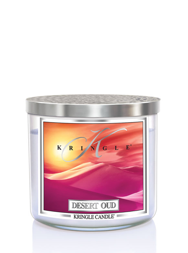 Kringle Candle TUMBLER Desert Oud 3-knôtová vonná sviečka 411g