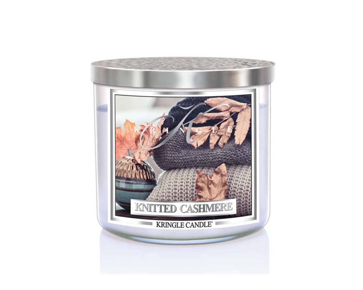 Kringle Candle Knitted Cashmere 3-knôtová vonná sviečka 411g