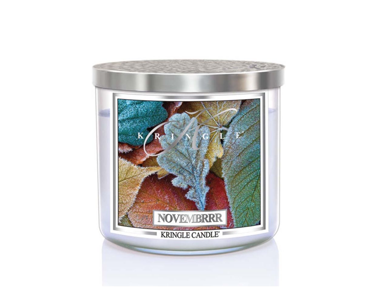 Kringle Candle Novembrrr 3-knôtová vonná sviečka 411g