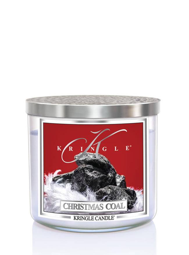 Kringle Candle Christmas Coal 3-knôtová vonná sviečka 411g