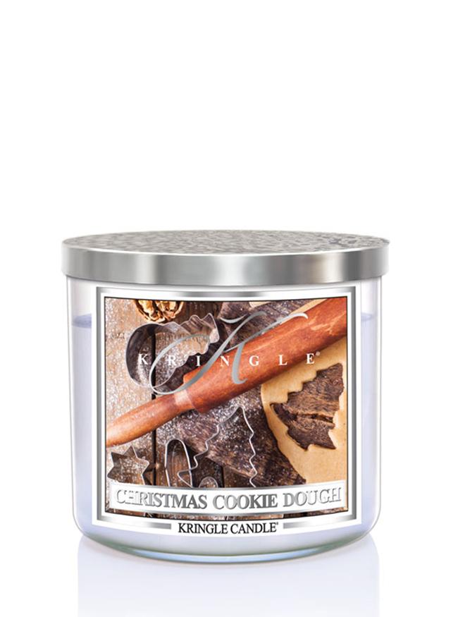 Kringle Candle Christmas Cookie Dough 3-knôtová vonná sviečka 411g