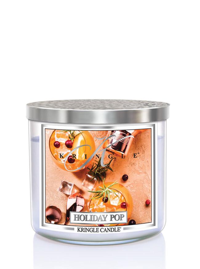 Kringle Candle Holiday Pop 3-knôtová vonná sviečka 411g