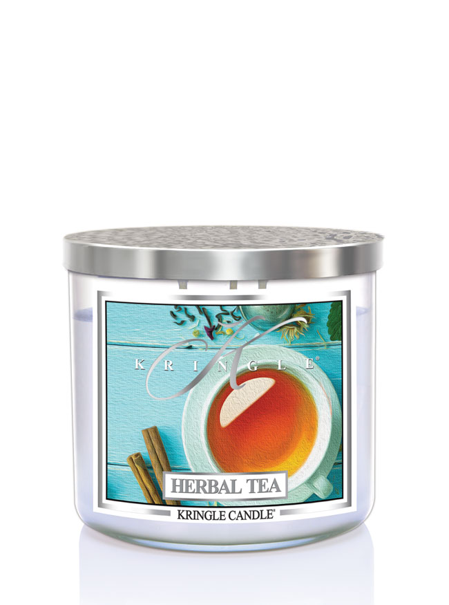 Kringle Candle TUMBLER Herbal Tea 3-knôtová vonná sviečka 411g