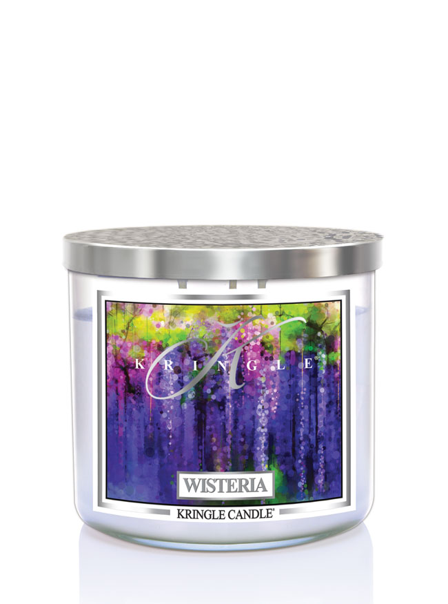 Kringle Candle TUMBLER Wisteria 3-knôtová vonná sviečka 411g