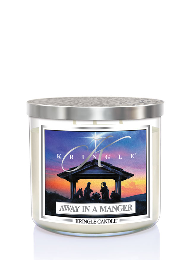 Kringle Candle TUMBLER Away in a Manger 3-knôtová vonná sviečka (411g)