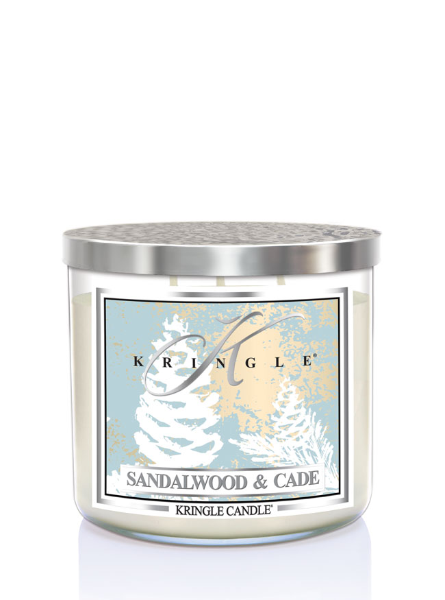 Kringle Candle TUMBLER Sandalwood & Cade 3-knôtová vonná sviečka (411g)