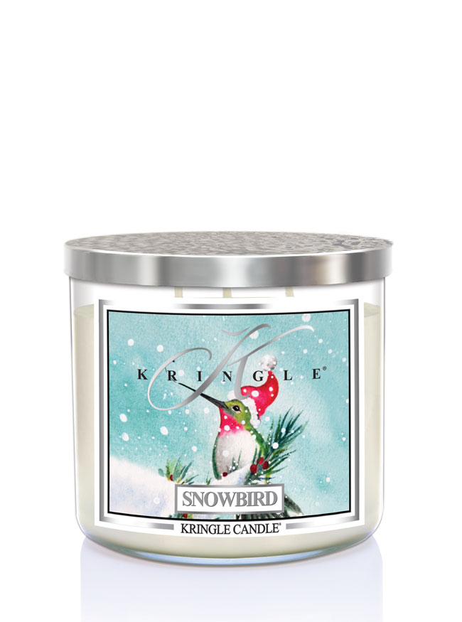 Kringle Candle TUMBLER Snowbird 3-knôtová vonná sviečka (411g)