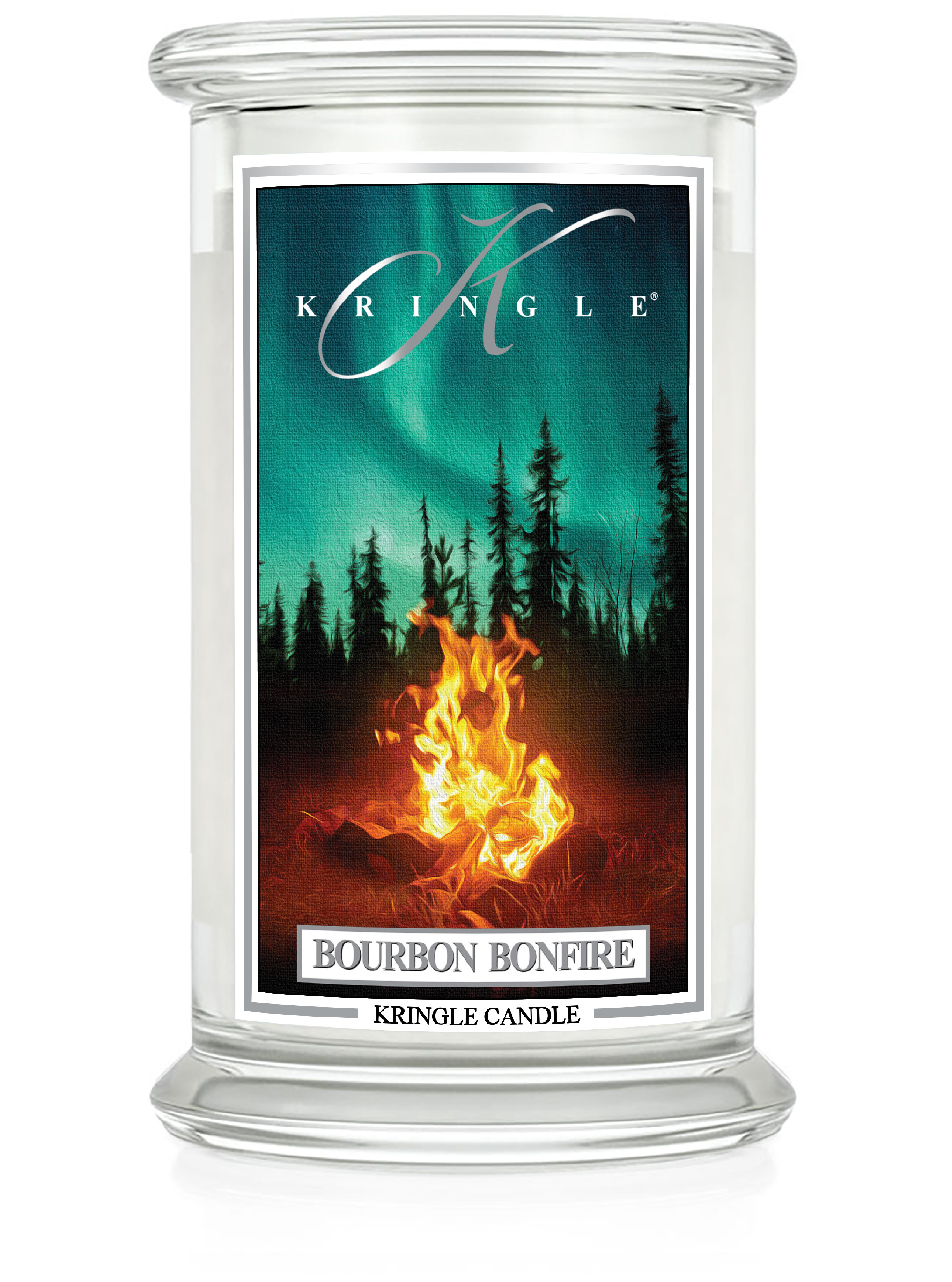 Kringle Candle Bourbon Bonfire vonná sviečka veľká 2-knôtová (624 g)