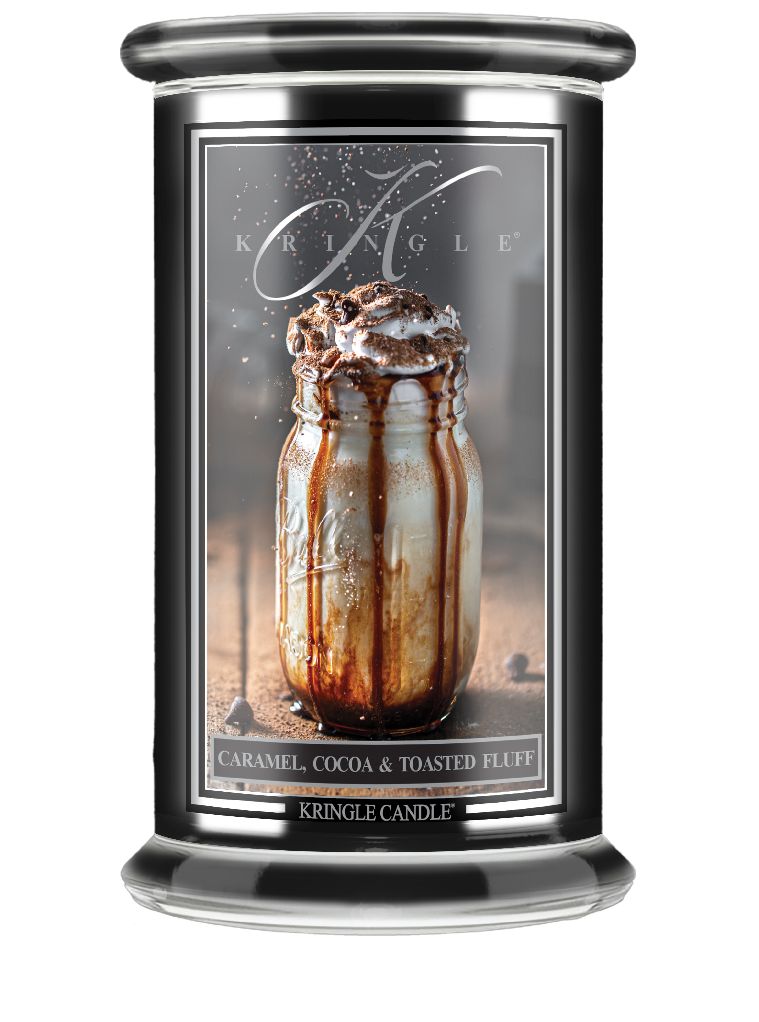 Kringle Candle Reserve Caramel, Cocoa & Toasted Fluff vonná sviečka veľká 2-knôtová (624 g)