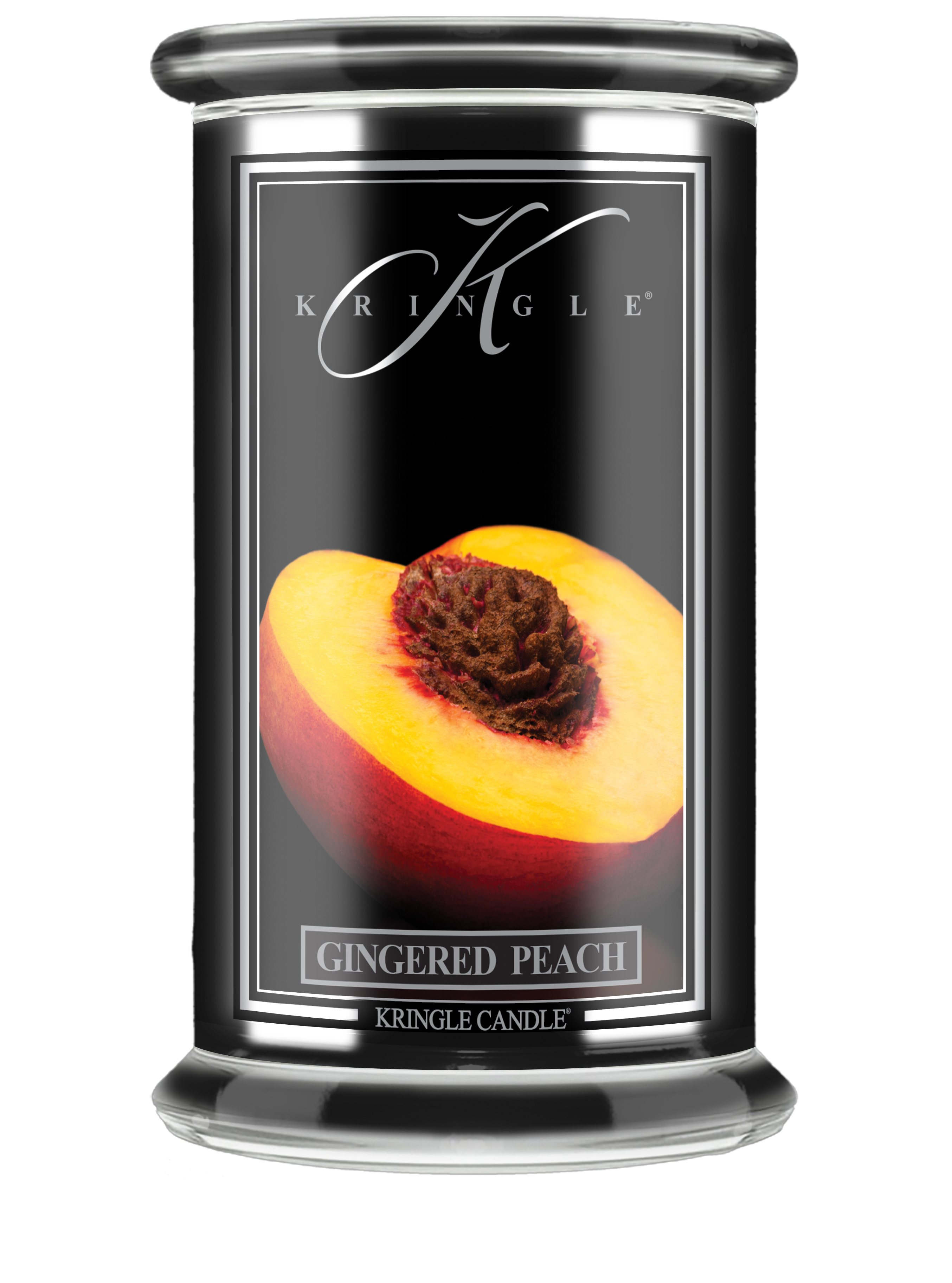 Kringle Candle Reserve Gingered Peach vonná sviečka veľká 2-knôtová (624 g)