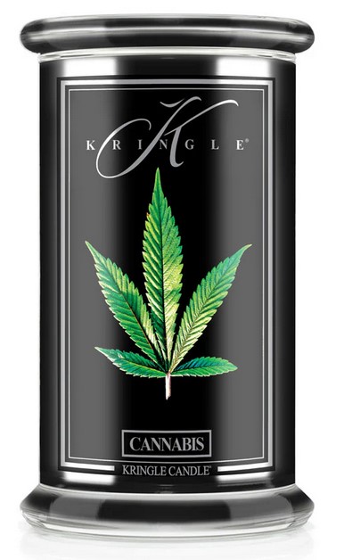 Kringle Candle Reserve Cannabis vonná sviečka veľká 2-knôtová (624 g)